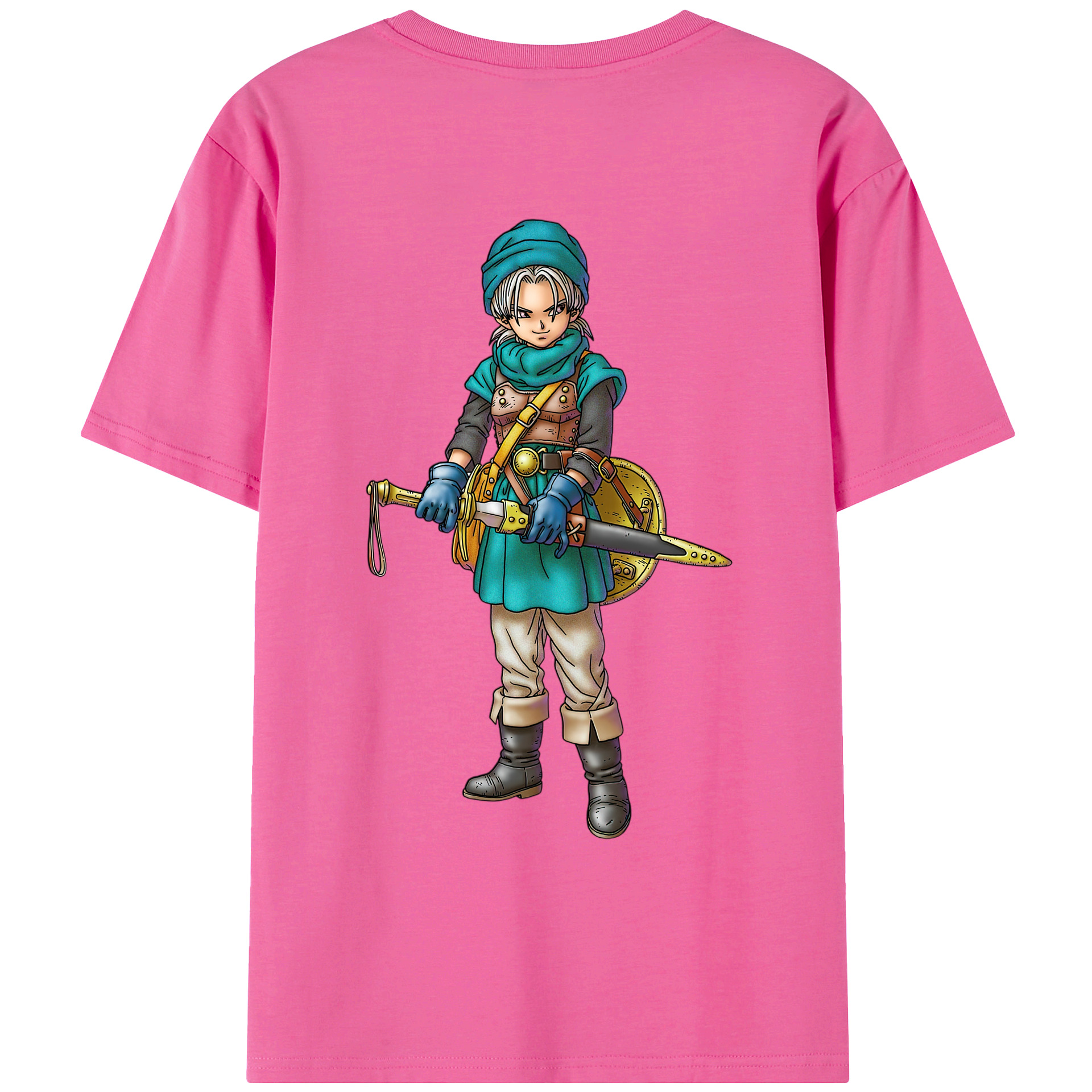 （画像用） ドラゴンクエスト Doragon Kuesuto Dragon Quest レディース半袖Tシャツ(バックプリント)